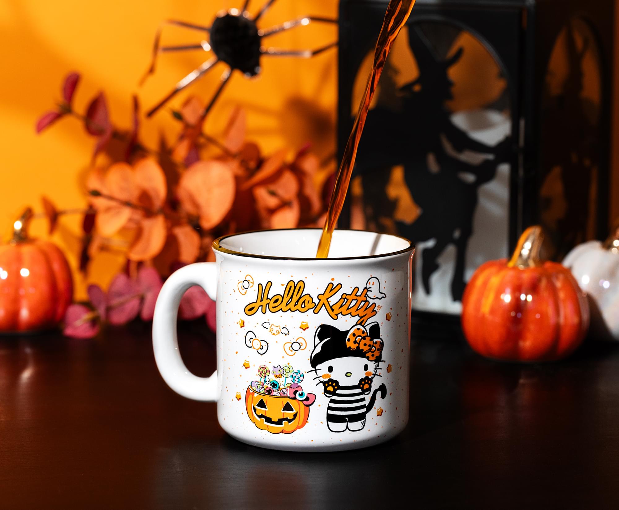 Sanrio Hello Kitty Halloween Trick-Or-Treat Ceramic Camper Mug | Holds 20 Ounces