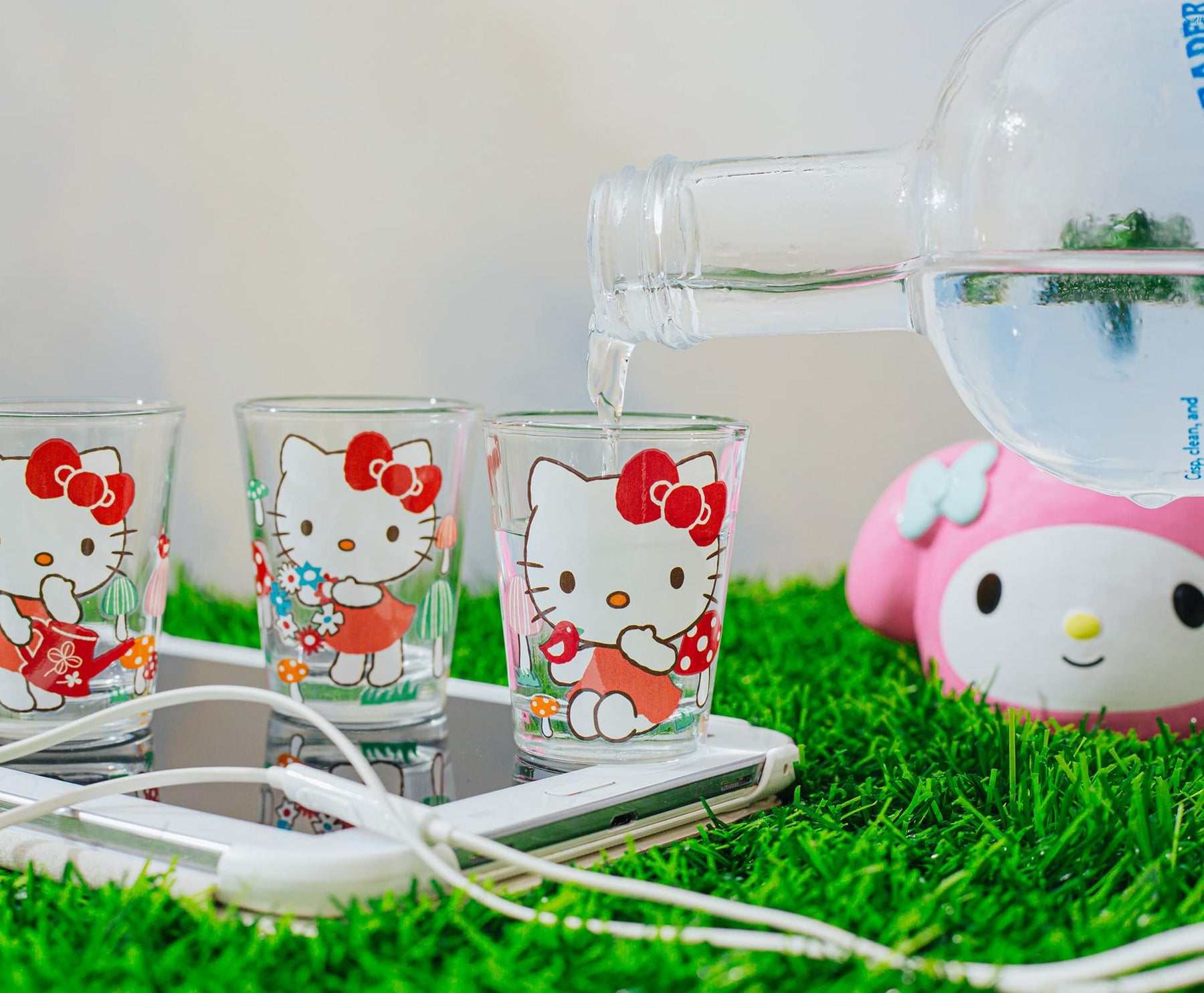 Sanrio Hello Kitty Mushrooms 2-Ounce Mini Shot Glasses | Set of 4