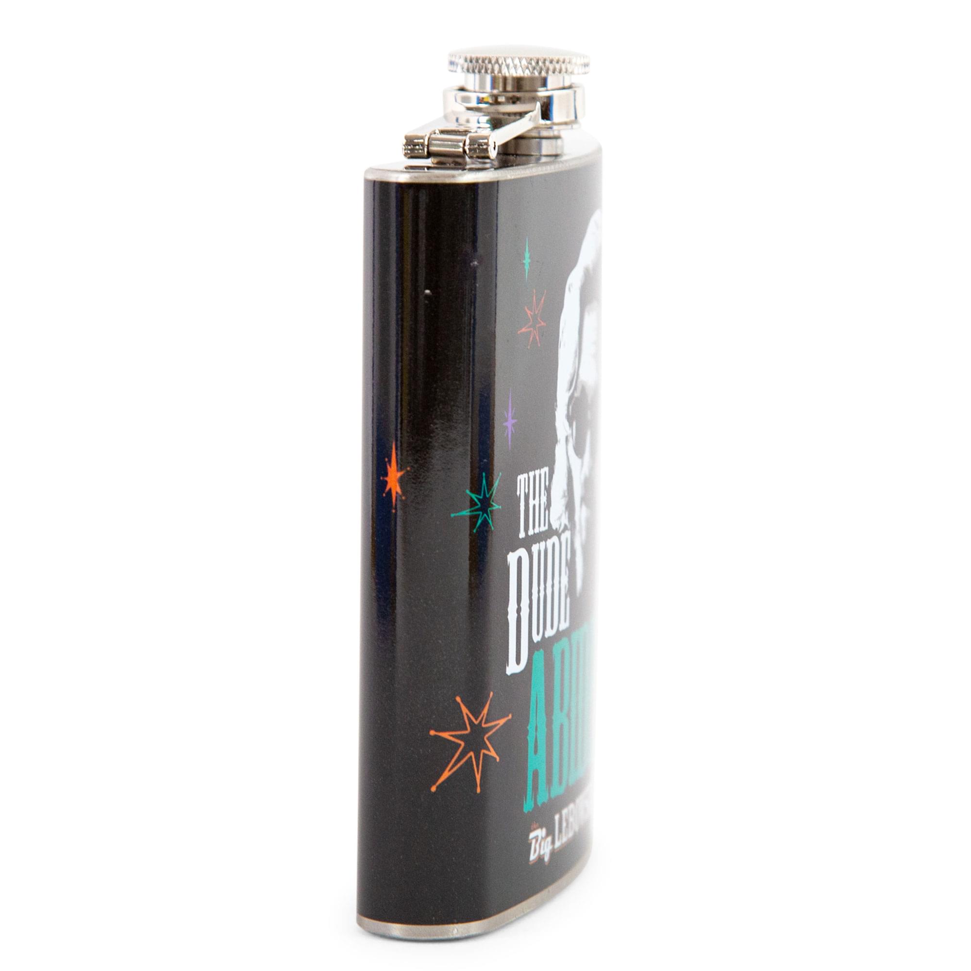The Big Lebowski "The Dude Abides" Stainless Steel Flask | Holds 7 Ounces