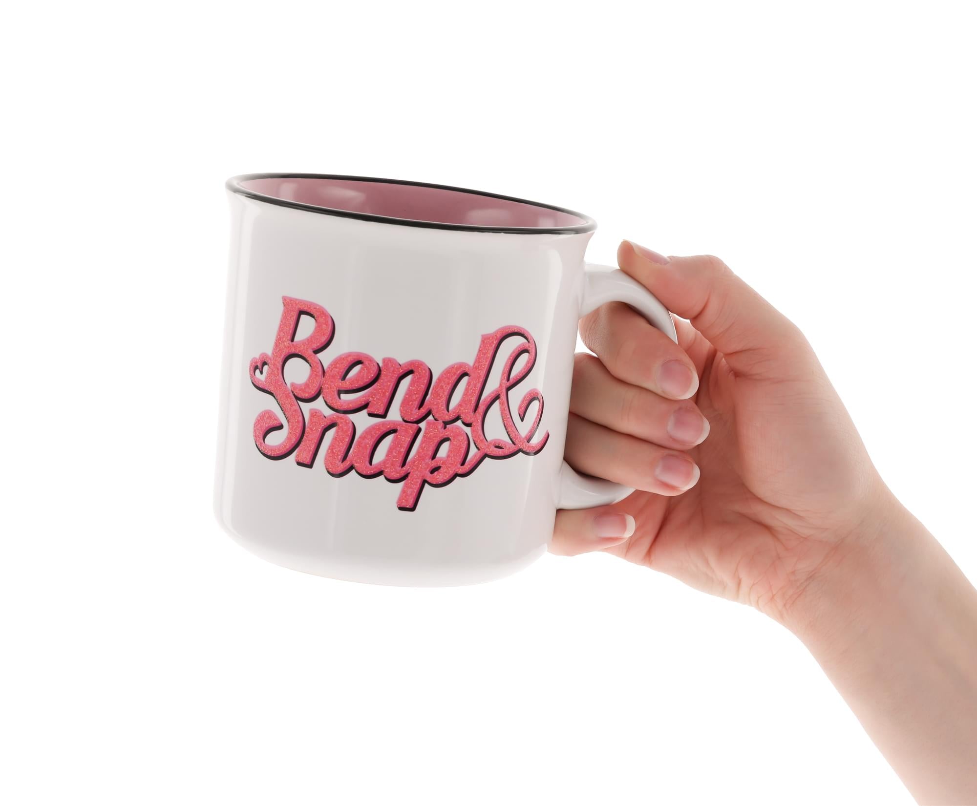 Legally Blonde "Bend and Snap" Ceramic Glitter Camper Mug | Holds 20 Ounces