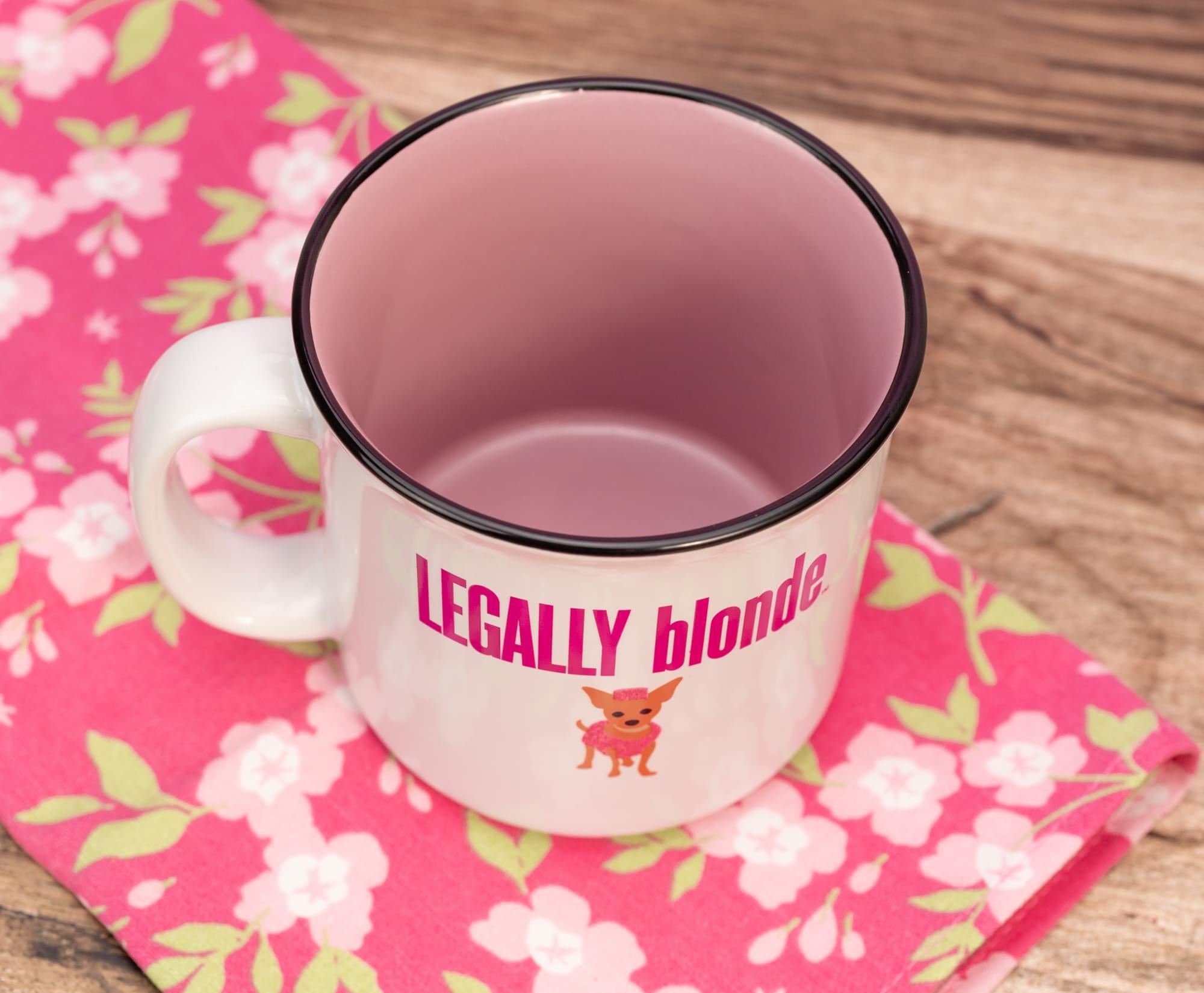 Legally Blonde "Bend and Snap" Ceramic Glitter Camper Mug | Holds 20 Ounces