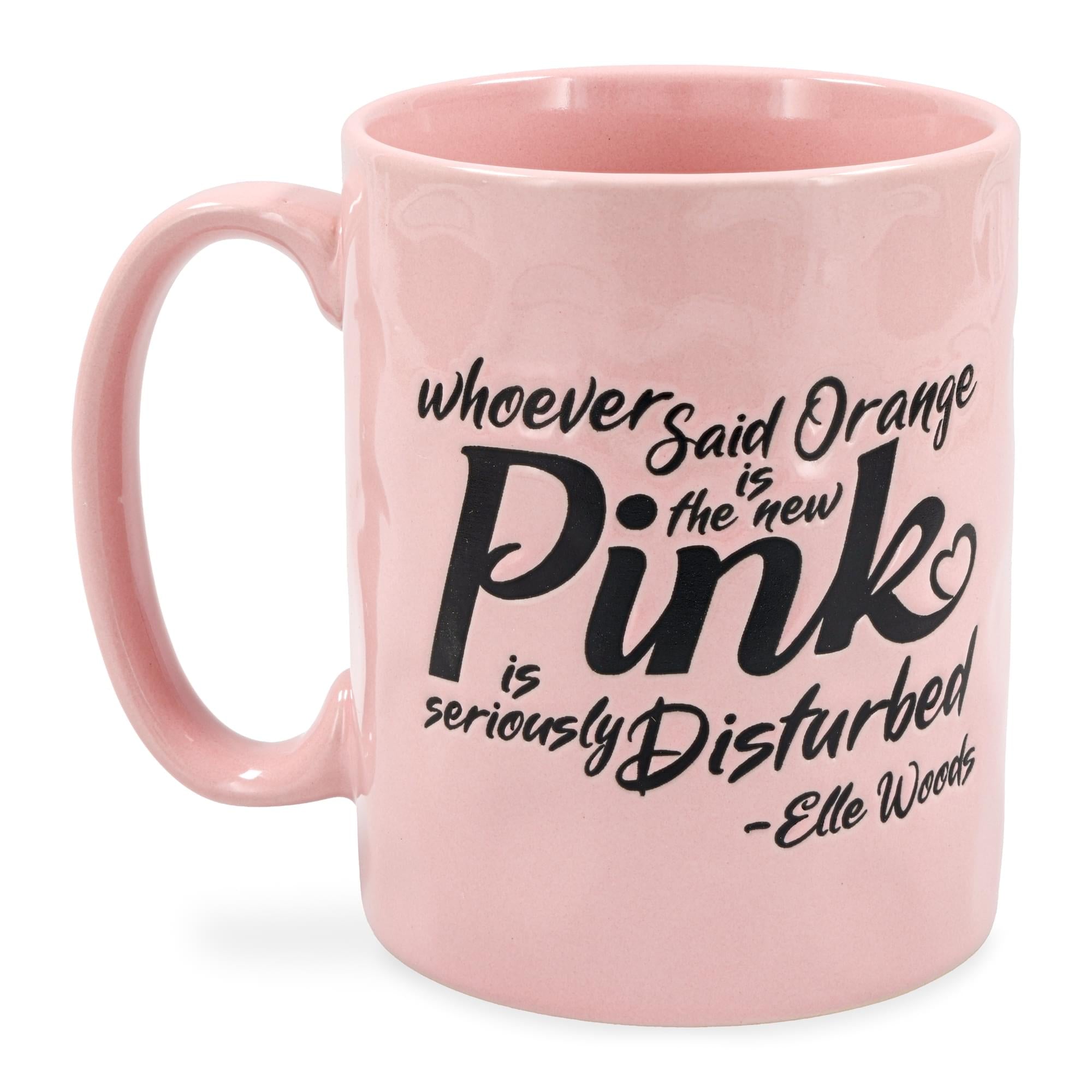 Legally Blonde "Orange Is The New Pink" Ceramic Pottery Mug | Holds 17 Ounces