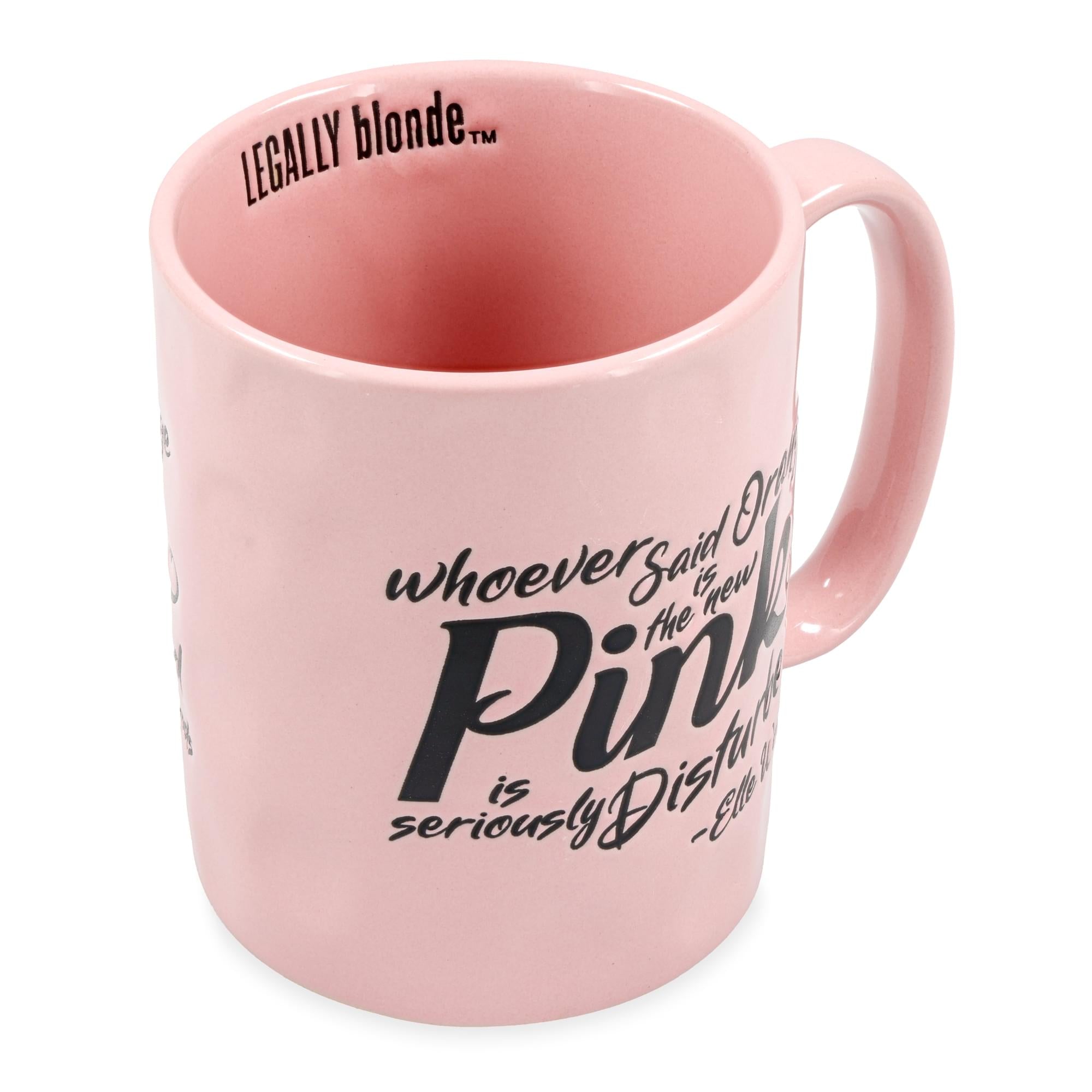 Legally Blonde "Orange Is The New Pink" Ceramic Pottery Mug | Holds 17 Ounces