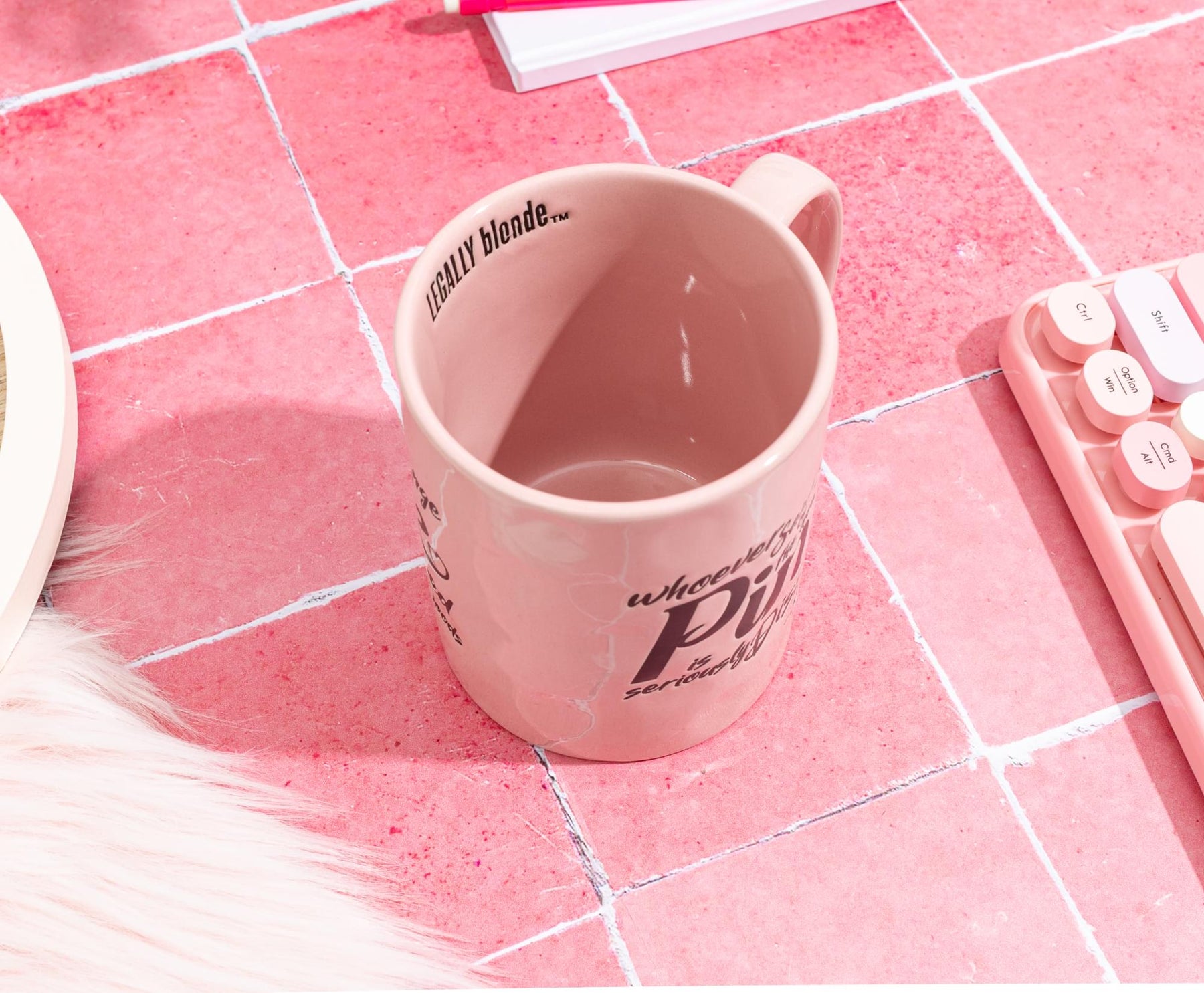 Legally Blonde "Orange Is The New Pink" Ceramic Pottery Mug | Holds 17 Ounces
