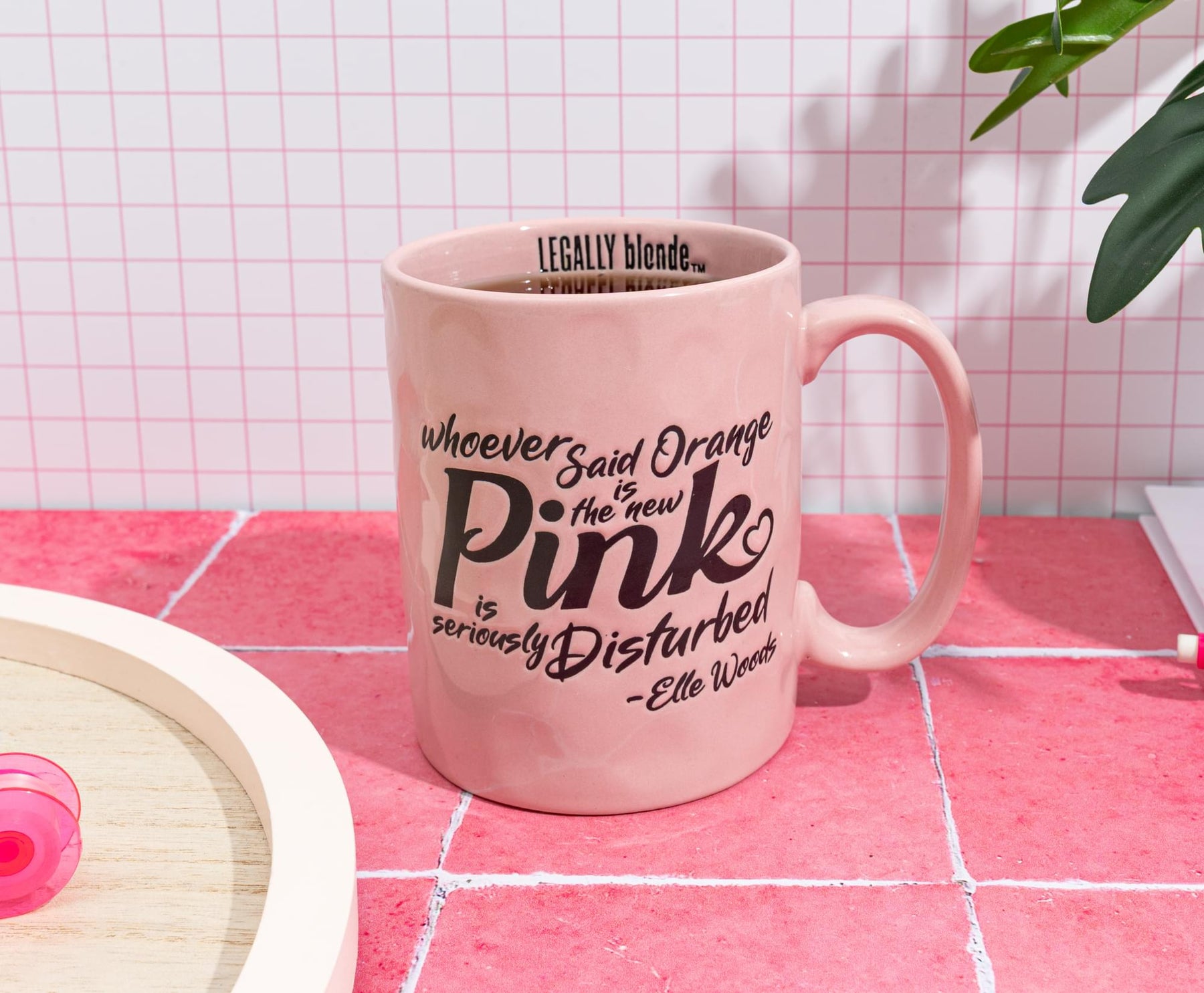 Legally Blonde "Orange Is The New Pink" Ceramic Pottery Mug | Holds 17 Ounces