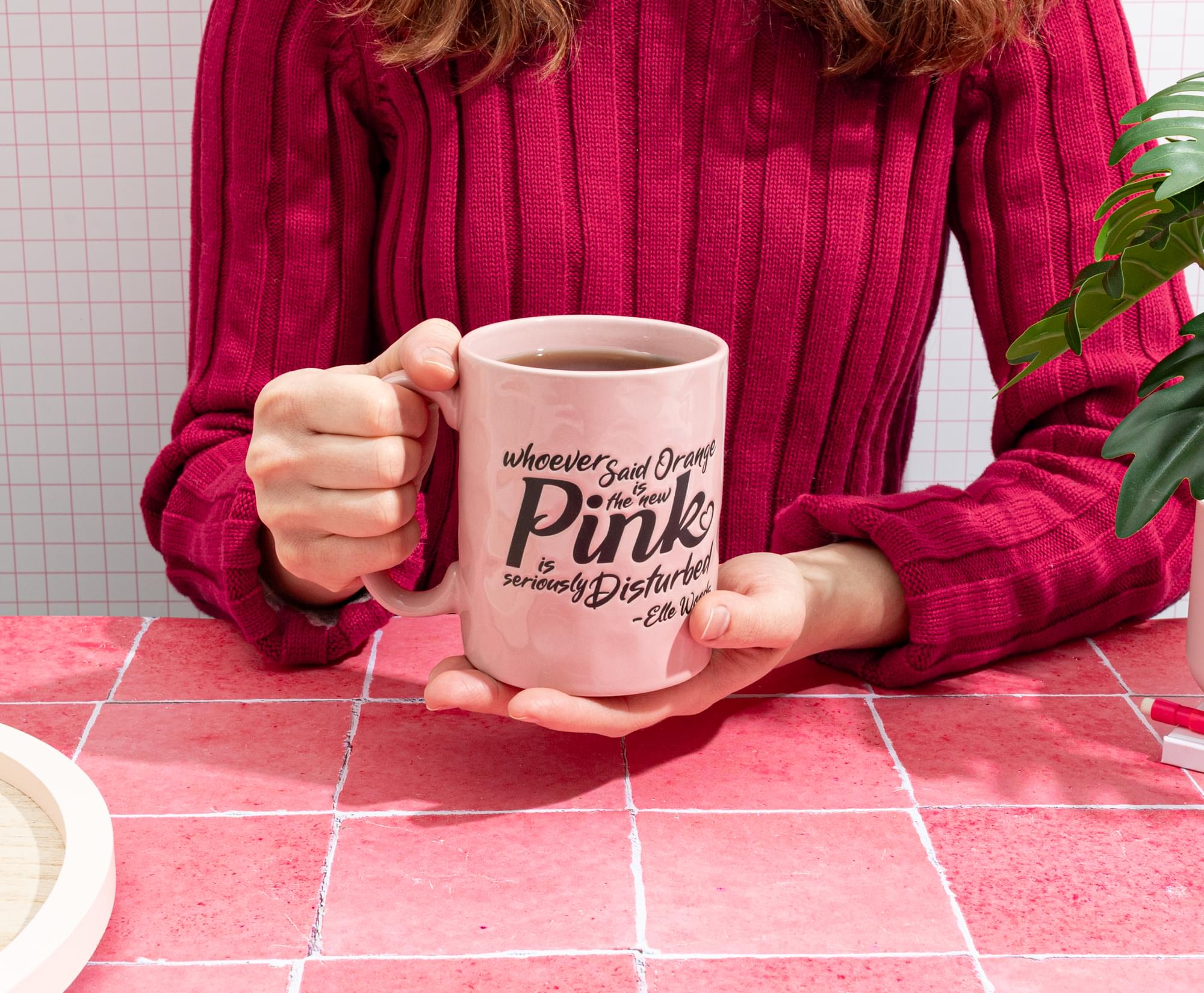 Legally Blonde "Orange Is The New Pink" Ceramic Pottery Mug | Holds 17 Ounces