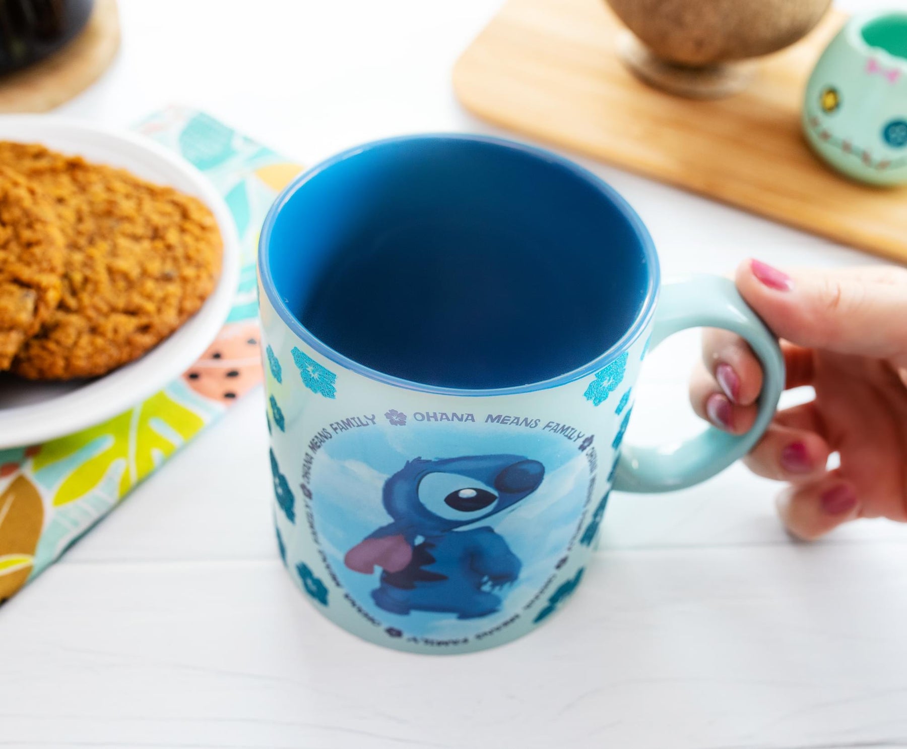 Disney Lilo & Stitch "Ohana Means Family" Ceramic Mug | Holds 20 Ounces