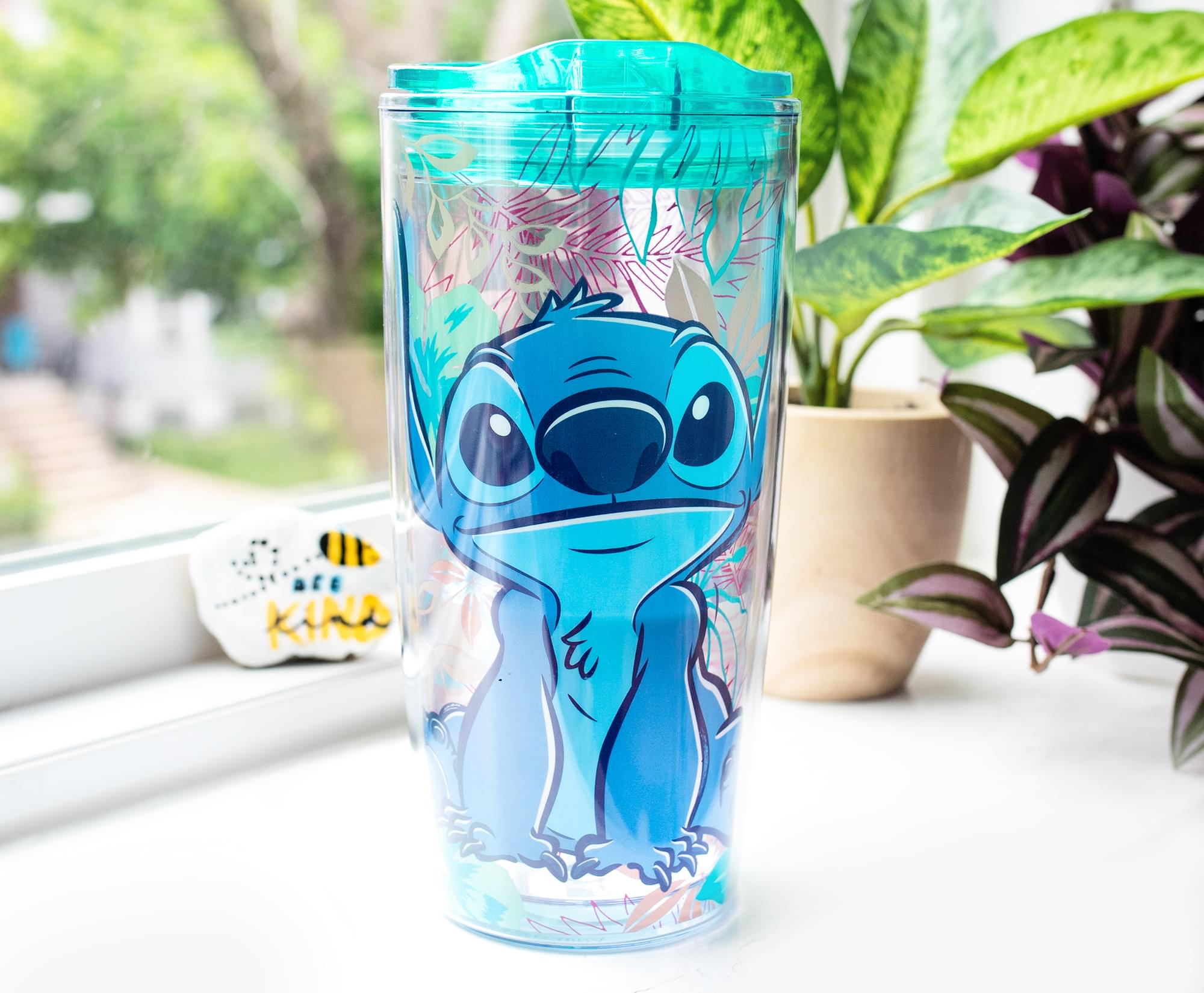 Disney Lilo & Stitch Travel Tumbler with Slide Close Lid | Holds 20 Ounces