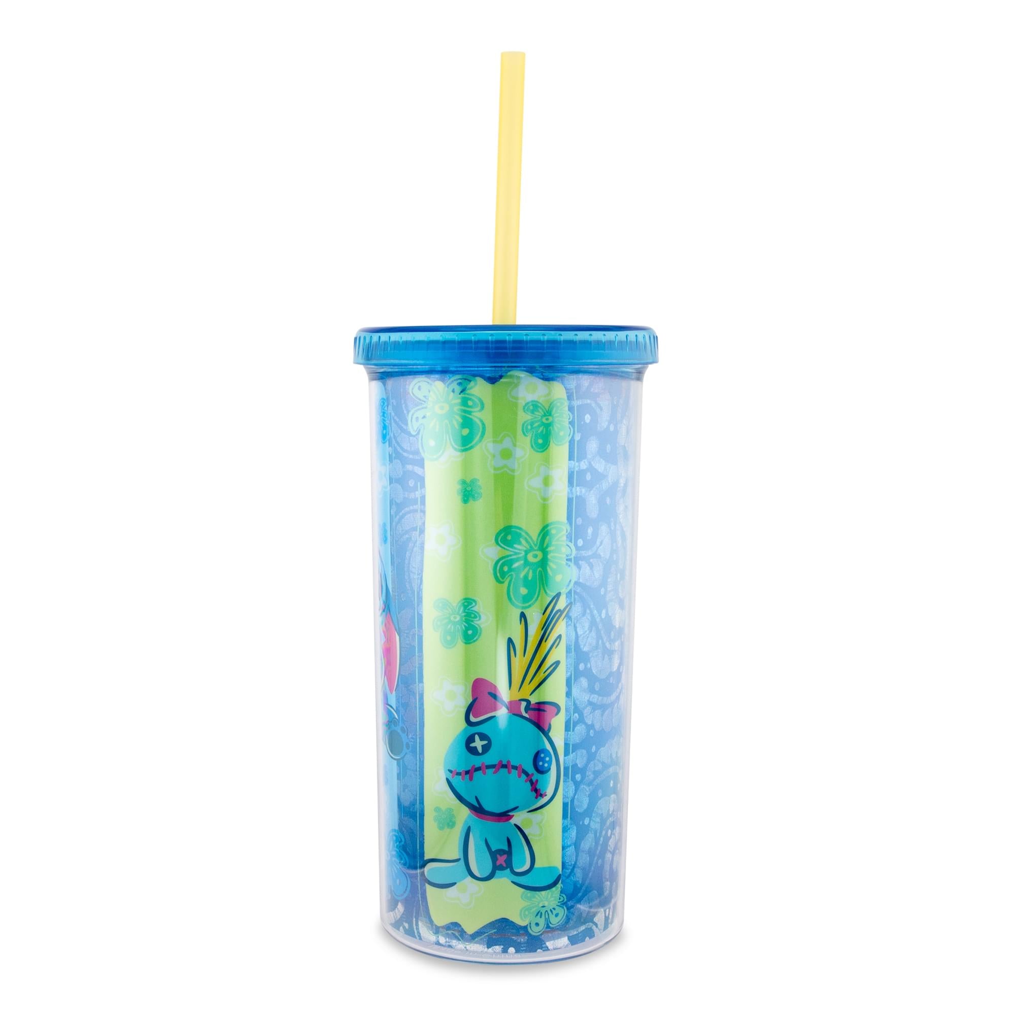 Disney Lilo & Stitch Scrump 20-Ounce Plastic Carnival Cup With Lid and Straw