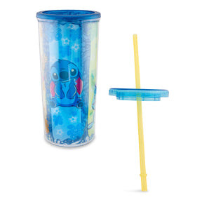 Disney Lilo & Stitch Scrump 20-Ounce Plastic Carnival Cup With Lid and Straw