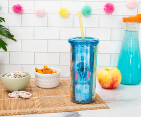 Disney Lilo & Stitch Scrump 20-Ounce Plastic Carnival Cup With Lid and Straw