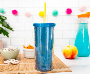 Disney Lilo & Stitch Scrump 20-Ounce Plastic Carnival Cup With Lid and Straw