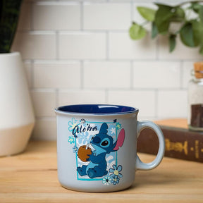 Disney Lilo & Stitch "Aloha" Ceramic Camper Mug | Holds 20 Ounces