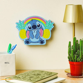 Disney Lilo & Stitch Pineapples Die-Cut Wooden Wall Art | 6 x 8 Inches