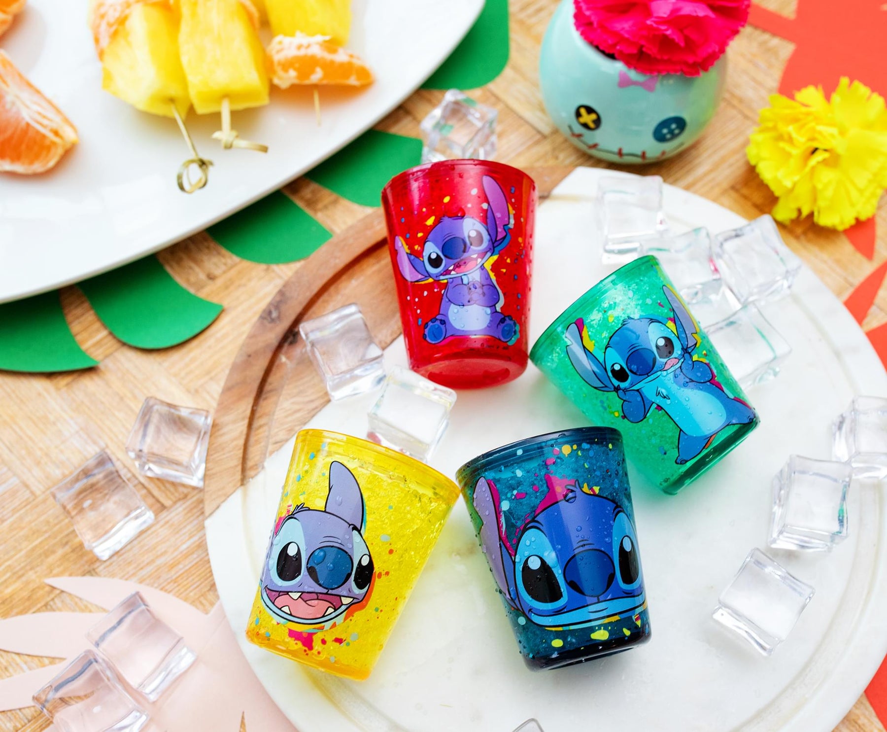 Disney Lilo & Stitch Faces 1.5-Ounce Freeze Gel Mini Cups | Set of 4