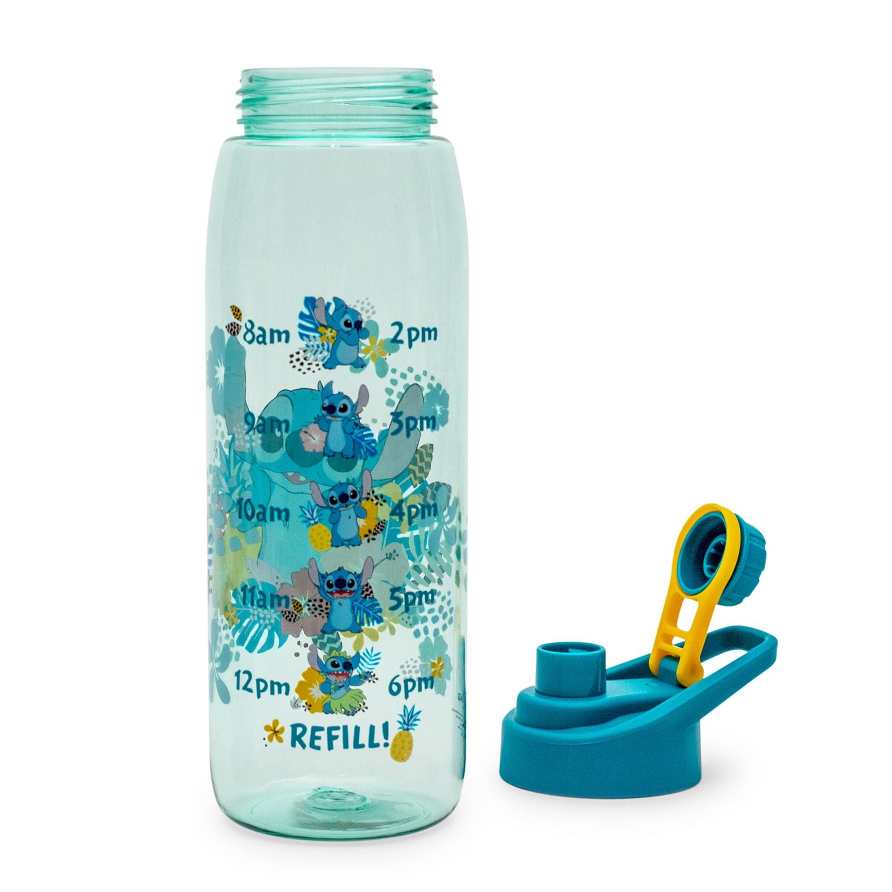 Silver Buffalo Disney Lilo & Stitch Tropical Water Bottle With
