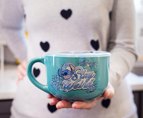 Disney Lilo & Stitch "Stay Weird" Soup Mug With Vented Lid | Holds 24 Ounces