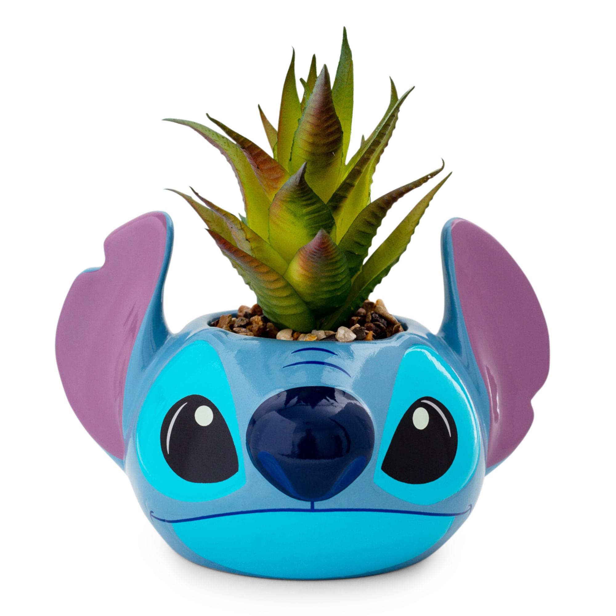 Disney Stitch Face Large Ceramic Planter | 5x5x7 Inches