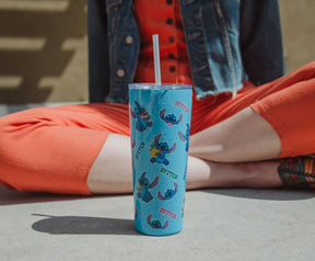 Disney Lilo & Stitch Snack Toss Double-Walled Stainless Steel Tumbler