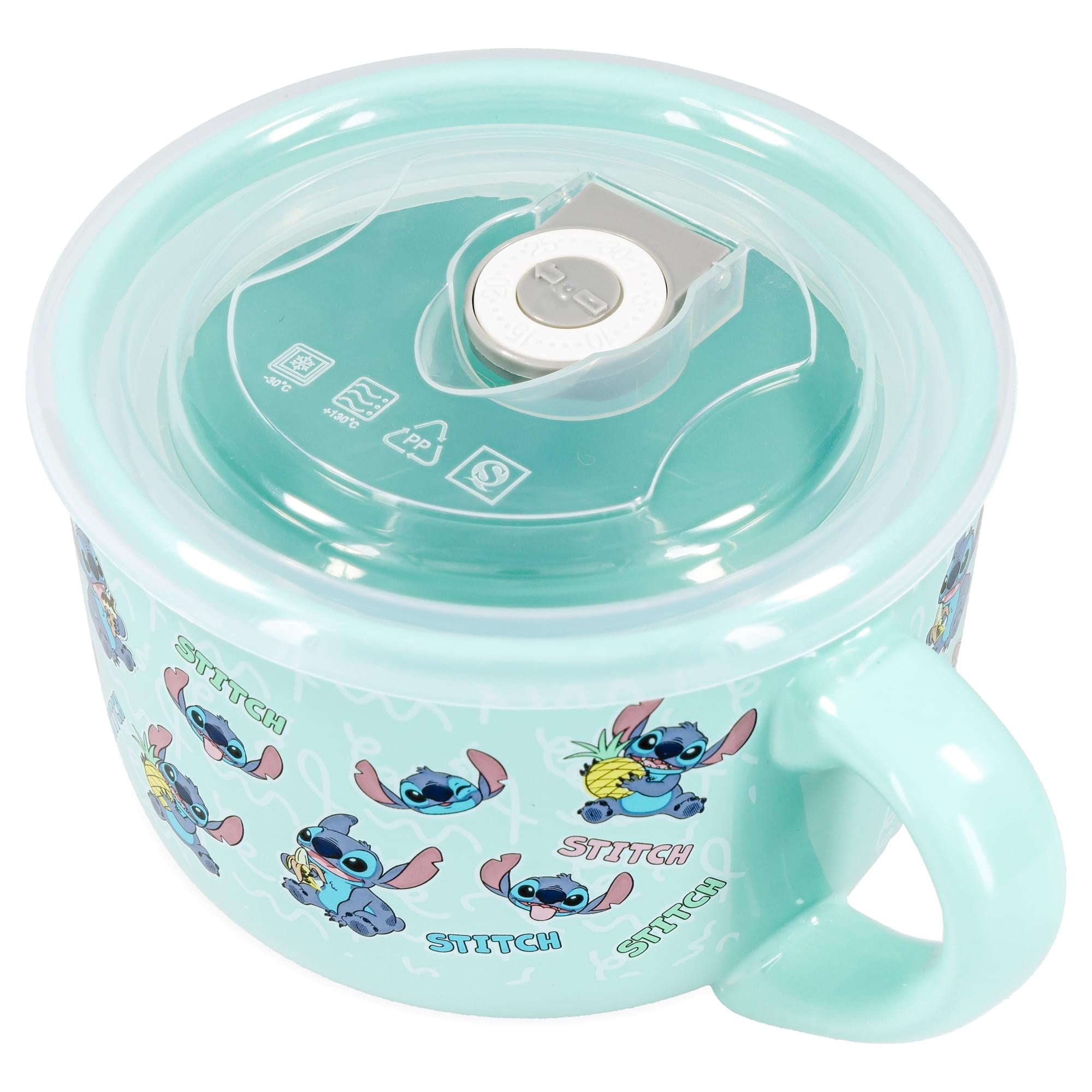 Disney Lilo & Stitch Snack Toss 24-Ounce Ceramic Soup Mug With Vented Lid