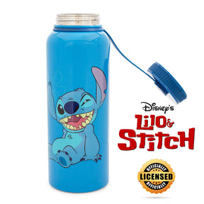 Disney Lilo & Stitch "Ohana Means Family" 42-Ounce Stainless Steel Water Bottle