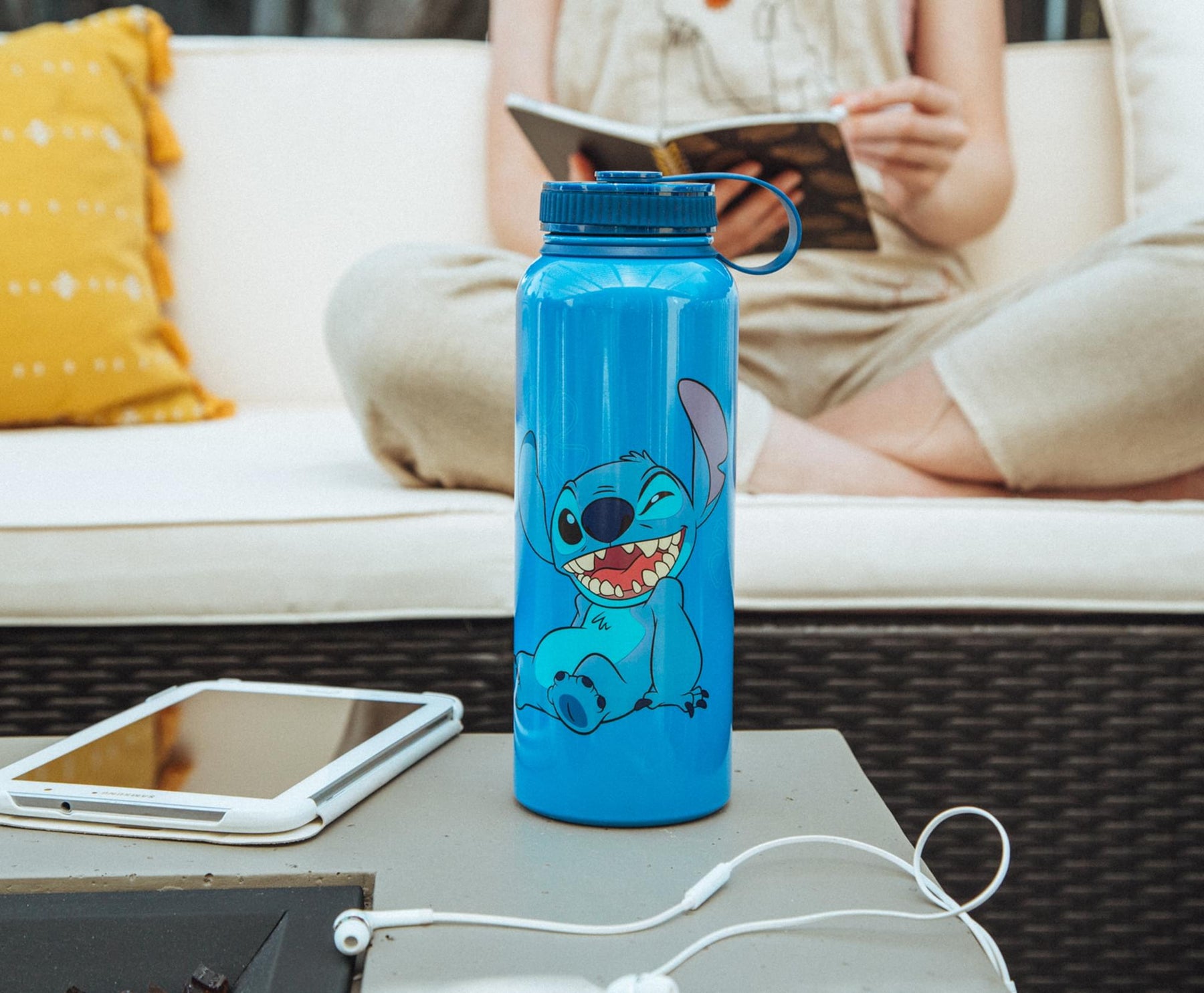 Disney Lilo & Stitch "Ohana Means Family" 42-Ounce Stainless Steel Water Bottle