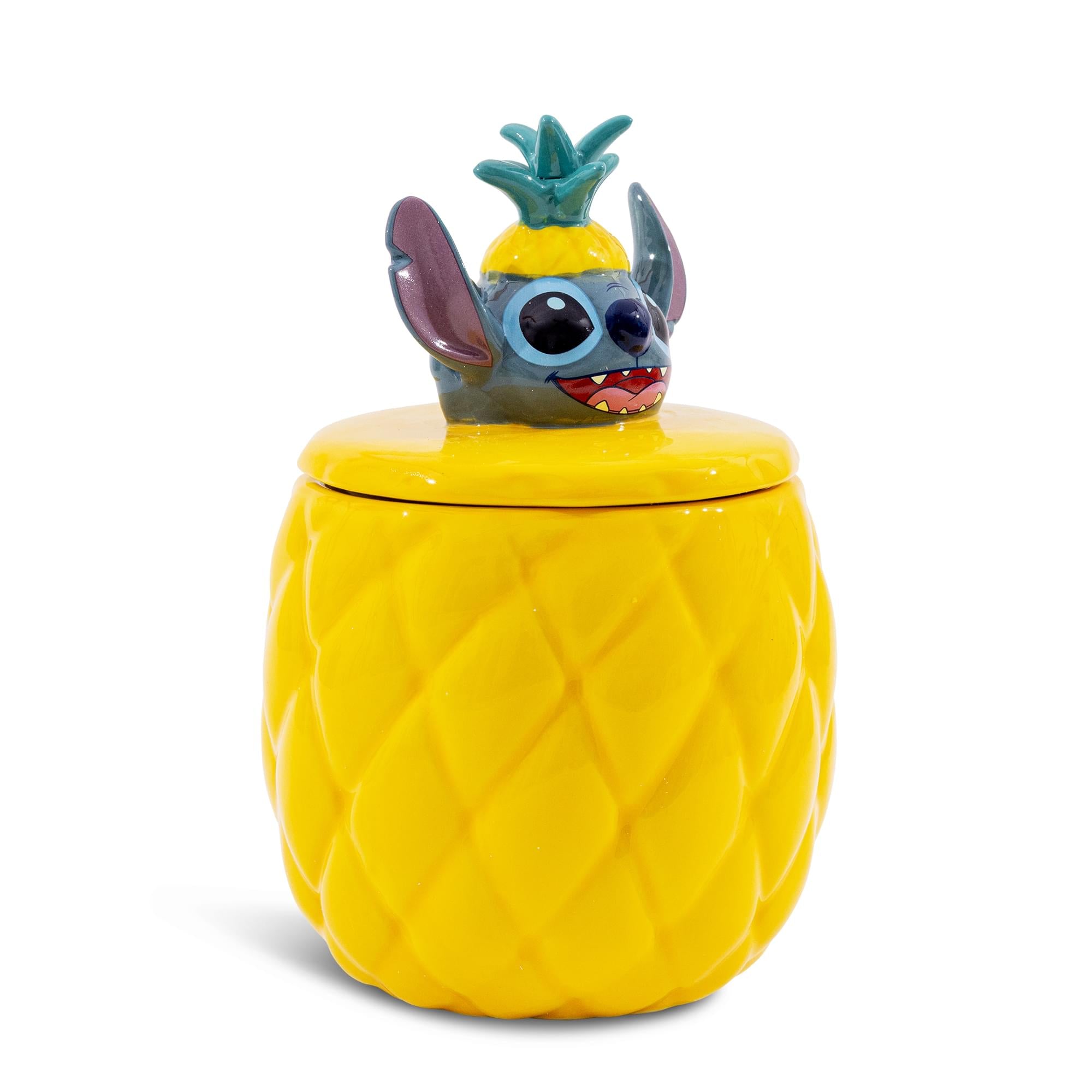 Disney Lilo & Stitch Pineapple 8-Inch Sculpted Ceramic Snack Jar