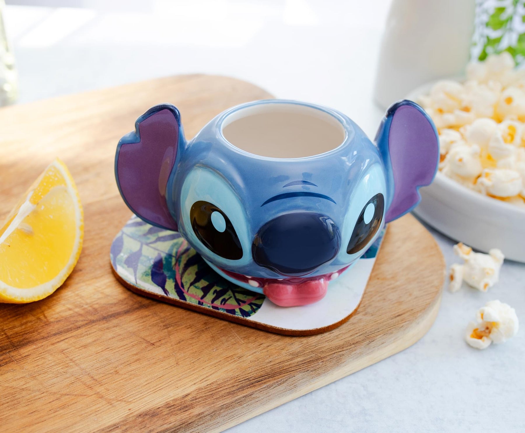 Silver Buffalo Disney Lilo & Stitch Experiment 626 Face 3D Sculpted Ceramic  Mug | 16 Ounces