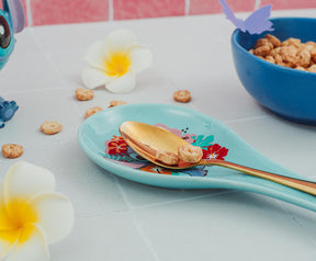 Disney Lilo & Stitch Hibiscus Flowers Ceramic Spoon Rest Holder