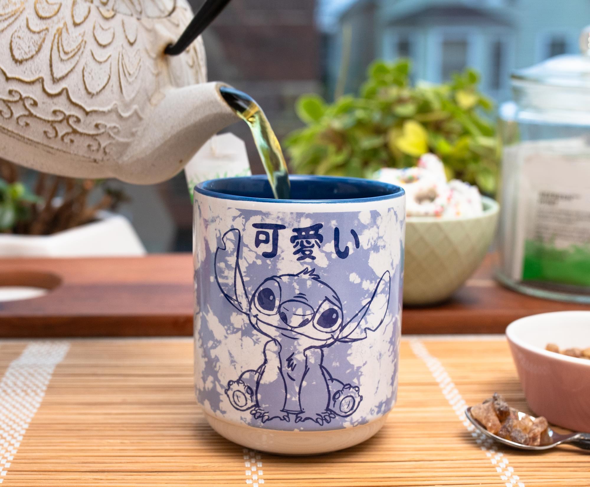 Disney Lilo & Stitch Experiment 626 Asian Ceramic Tea Cup | Holds 12 Ounces