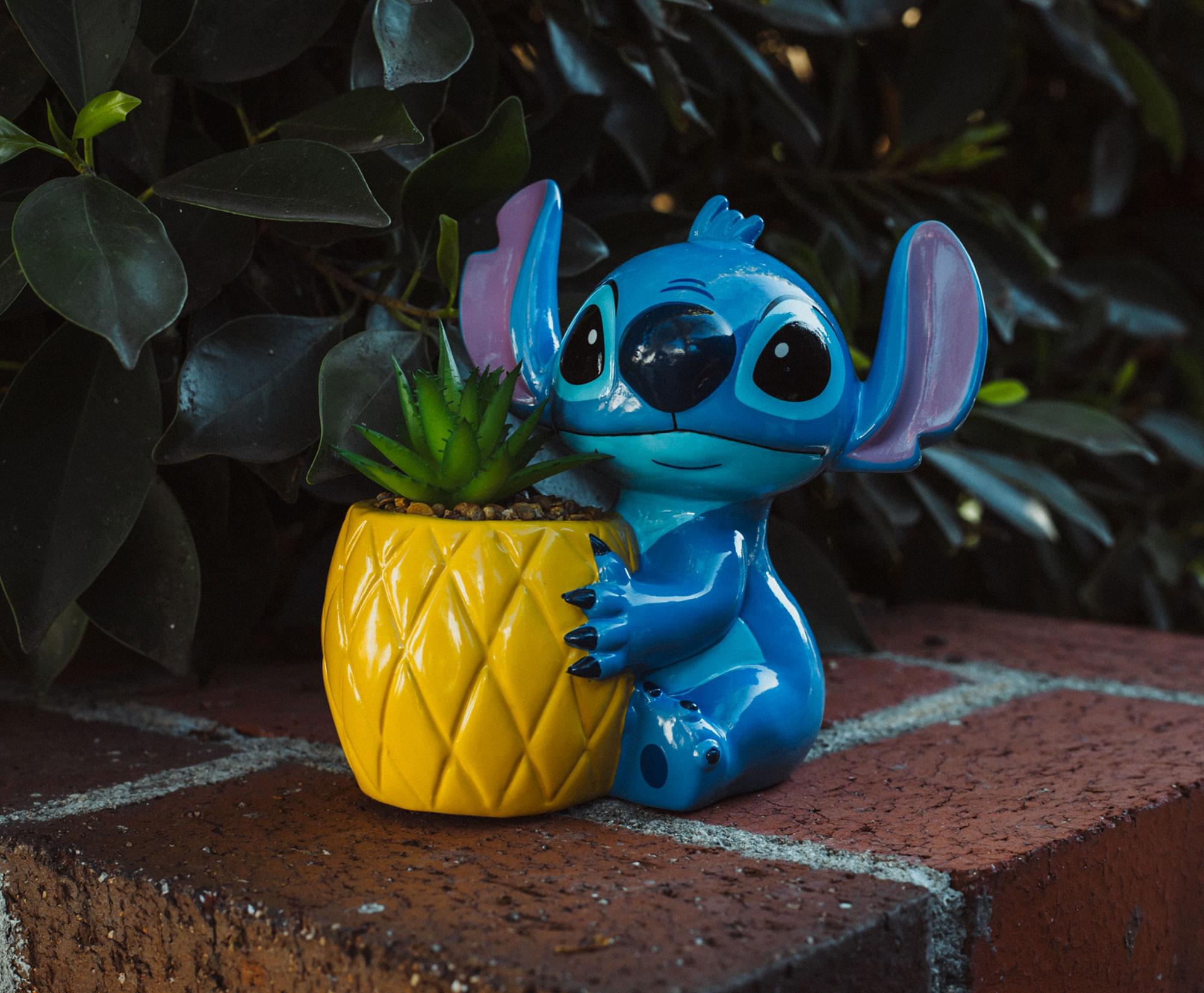 Disney Lilo & Stitch Pineapple 6-Inch Planter With Artificial Succulent
