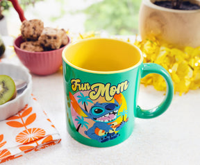 Disney Lilo & Stitch "Fun Mom" Ceramic Mug | Holds 20 Ounces