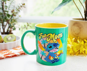 Disney Lilo & Stitch "Fun Mom" Ceramic Mug | Holds 20 Ounces