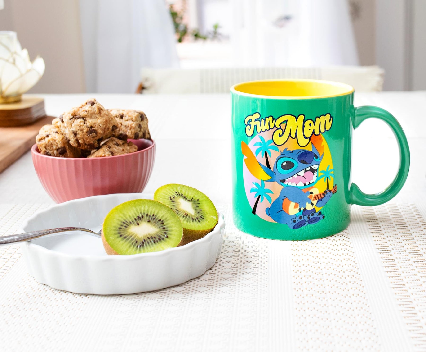 Disney Lilo & Stitch "Fun Mom" Ceramic Mug | Holds 20 Ounces