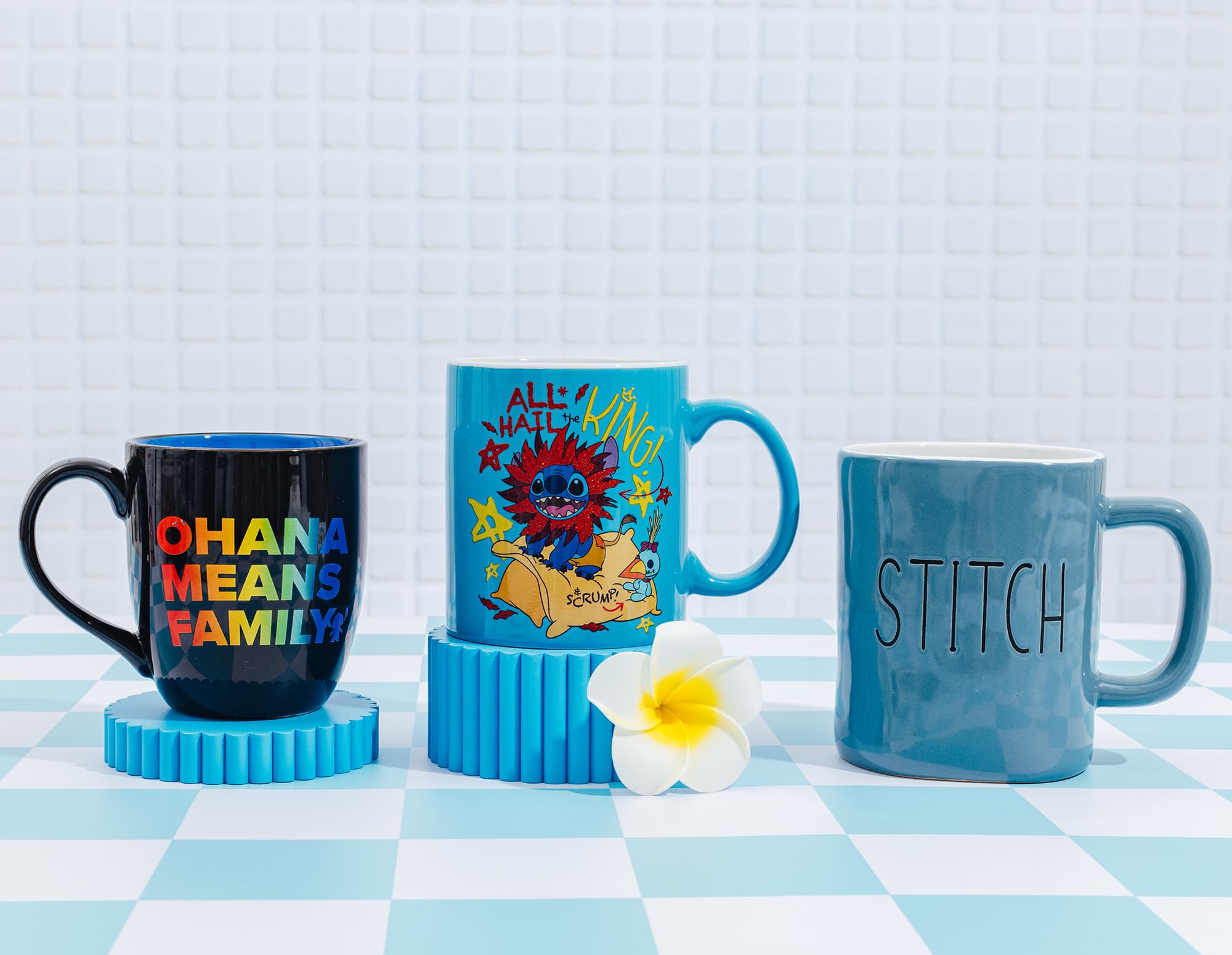 Disney Lilo & Stitch "All Hail The King" Ceramic Glitter Mug | Holds 20 Ounces