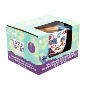 Disney Lilo & Stitch Costumes 20-Ounce Ceramic Ramen Bowl With Chopsticks
