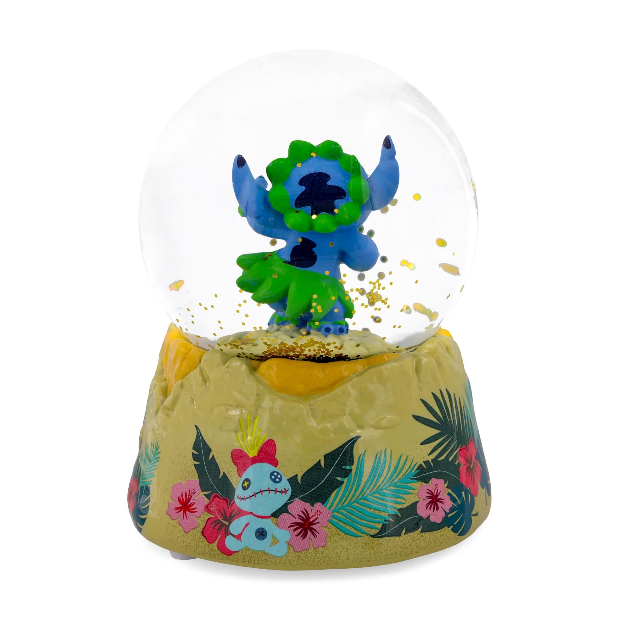 Disney Lilo & Stitch Hula Dancing Snow Globe | 6 Inches Tall
