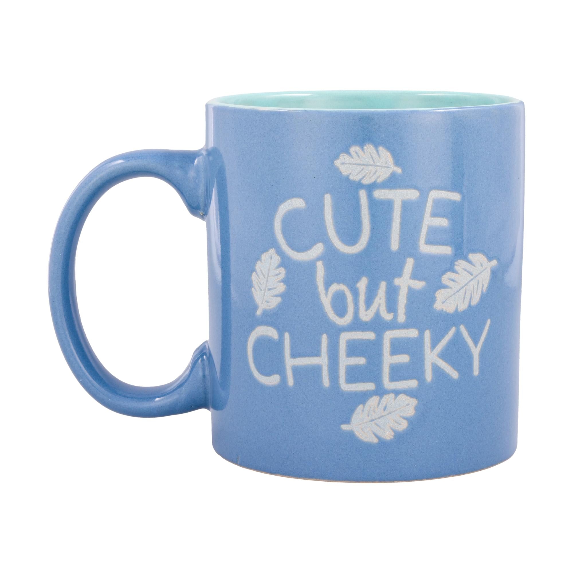 Disney Lilo & Stitch "Cute But Cheeky" Wax-Resist Ceramic Mug | Holds 20 Ounces
