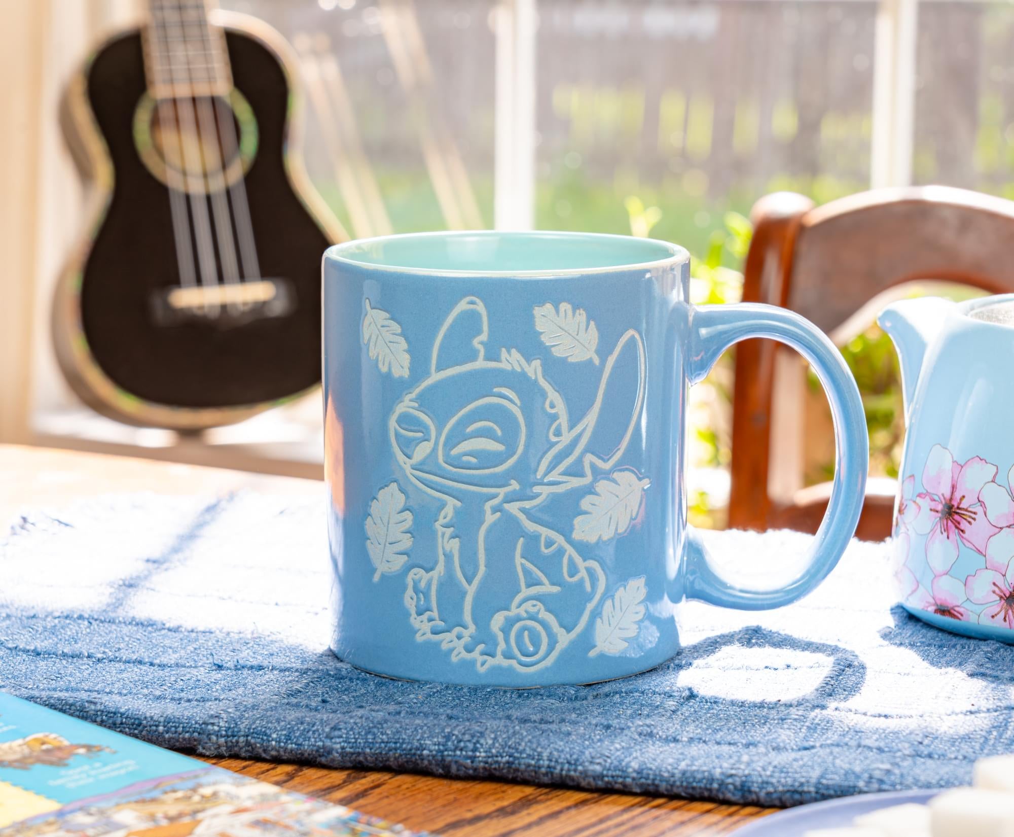 Disney Lilo & Stitch "Cute But Cheeky" Wax-Resist Ceramic Mug | Holds 20 Ounces