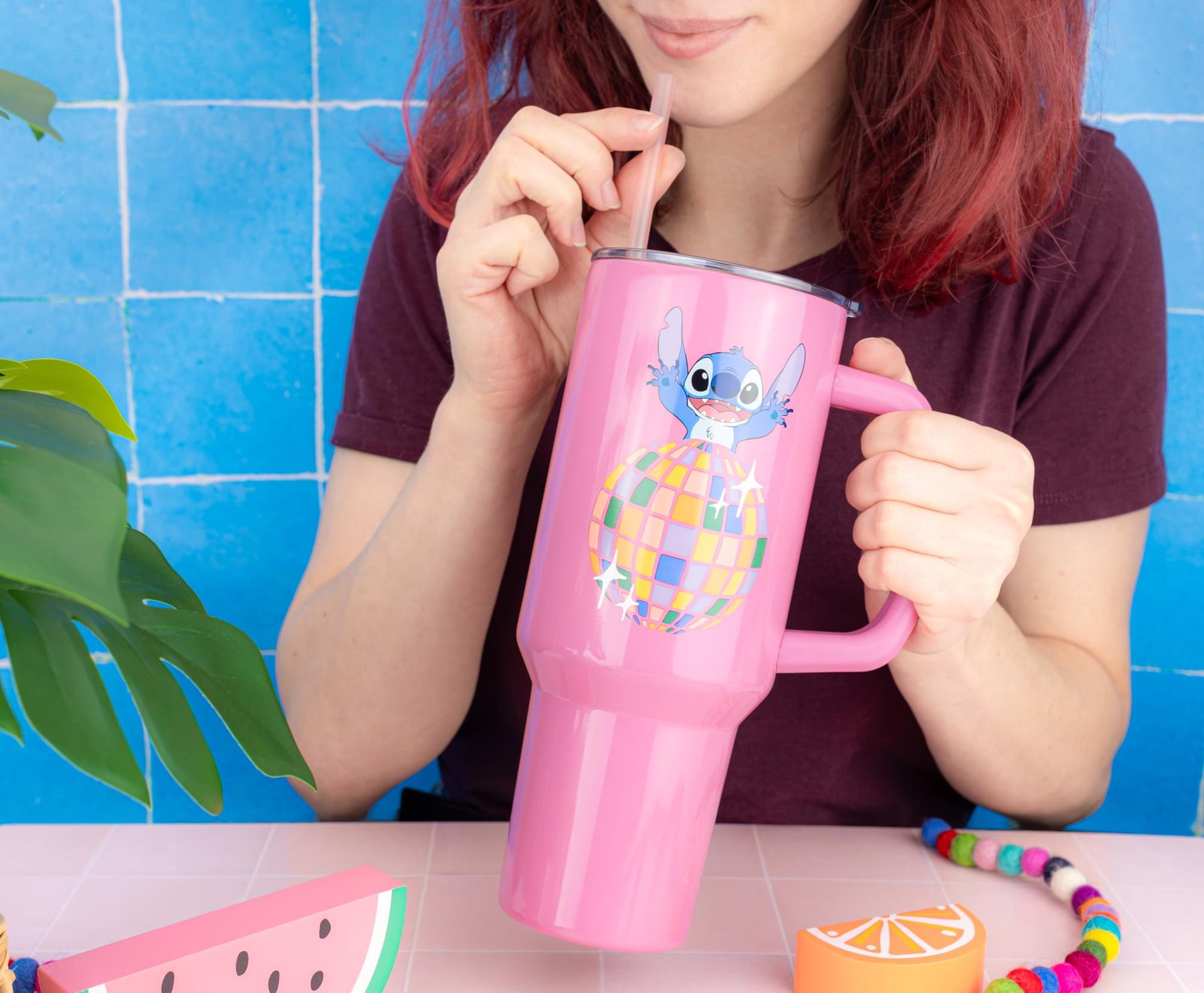 Disney Lilo & Stitch "Life Is A Party" 40-Ounce Stainless Steel Tumbler