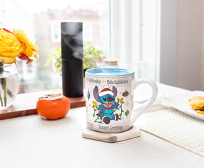 Disney Lilo & Stitch Holiday Sweater Heat-Reveal Ceramic Mug | Holds 14 Ounces