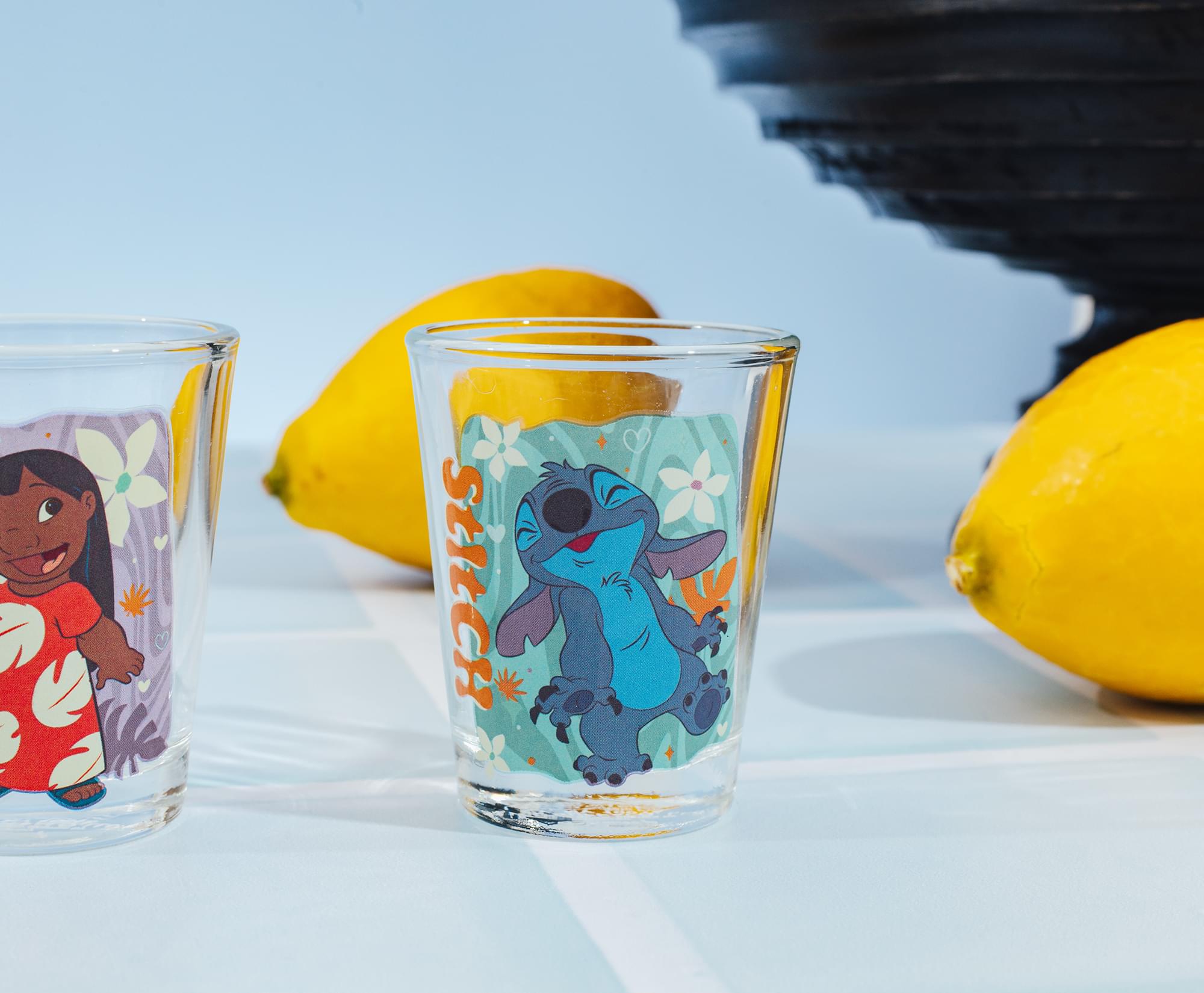 Disney Lilo & Stitch Tropical Characters 2-Ounce Mini Shot Glasses | Set of 4