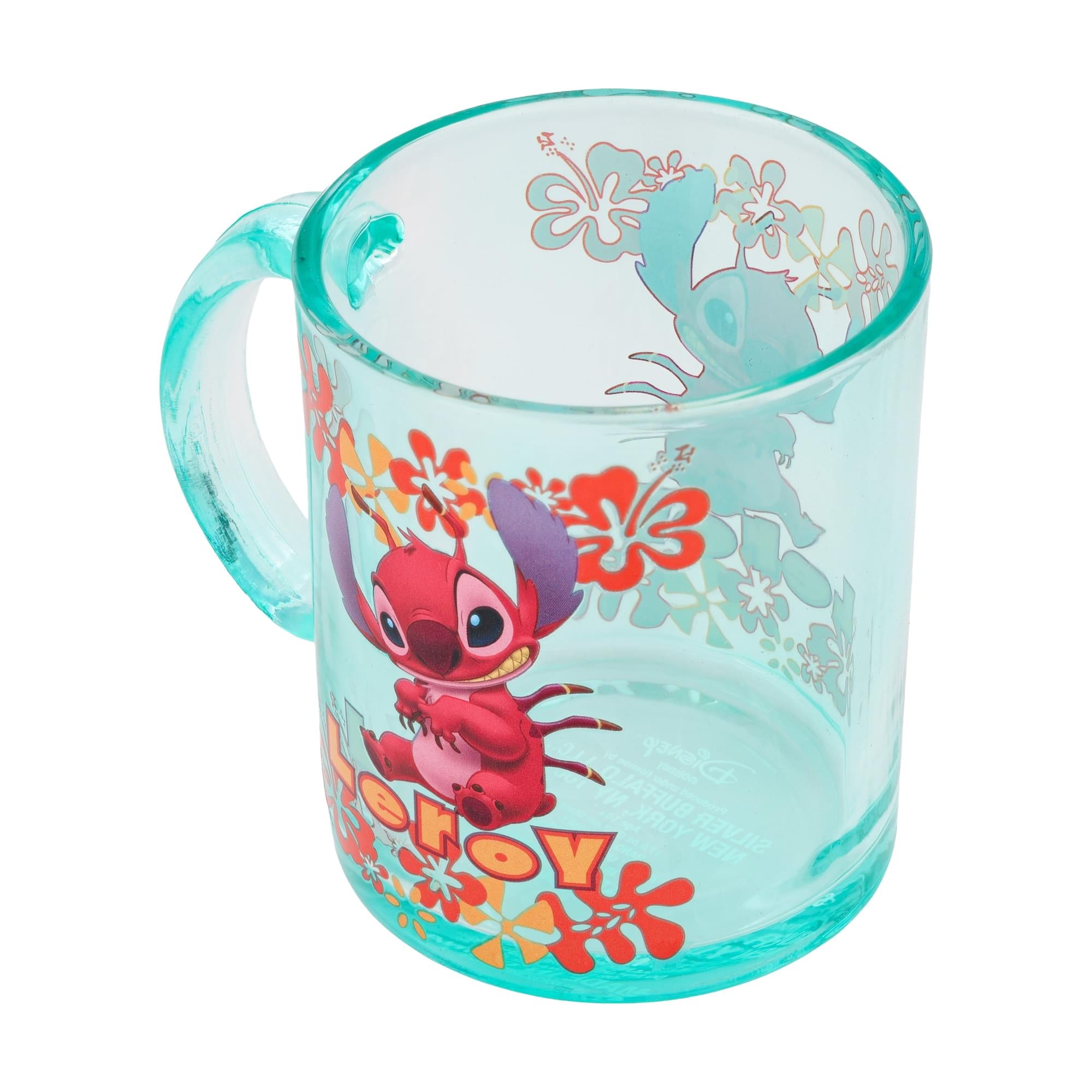 Disney Lilo & Stitch Leroy Glass Mug | Holds 18 Ounces