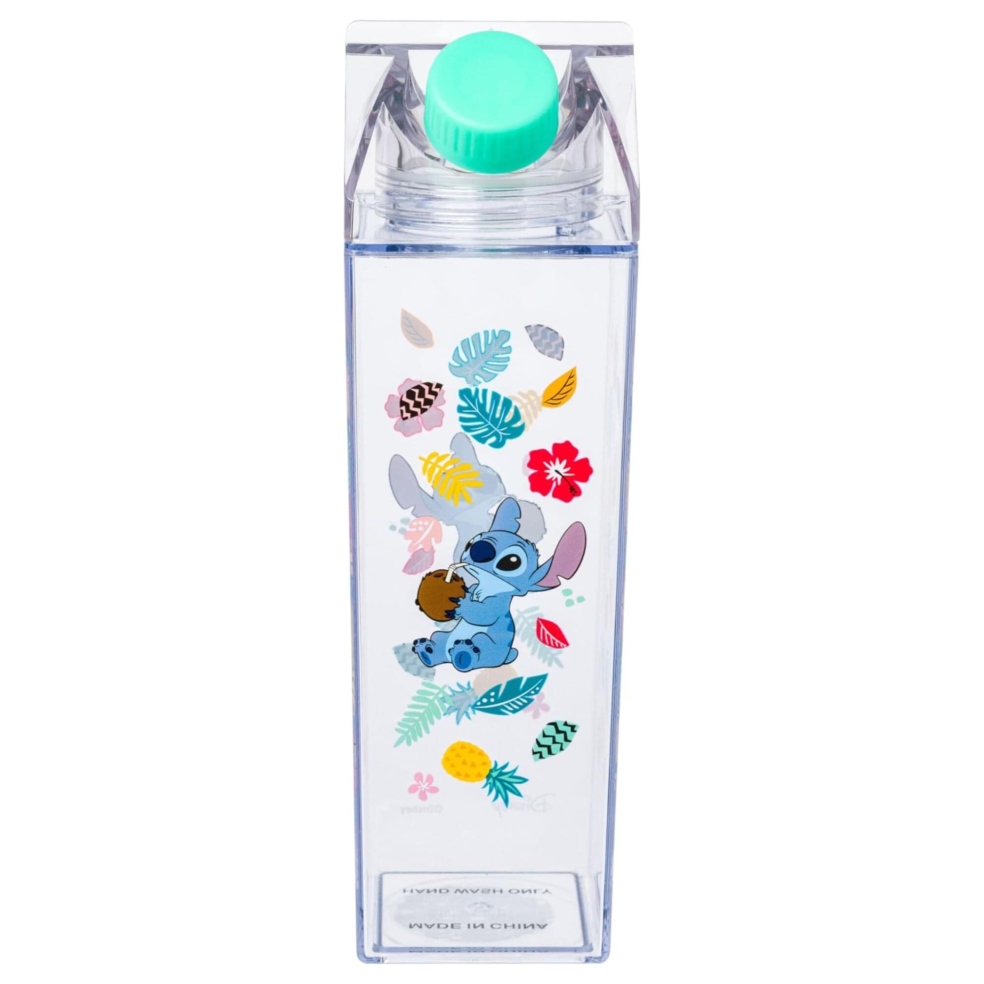 Disney Lilo & Stitch Tropical 16-Ounce Plastic Milk Carton Bottle