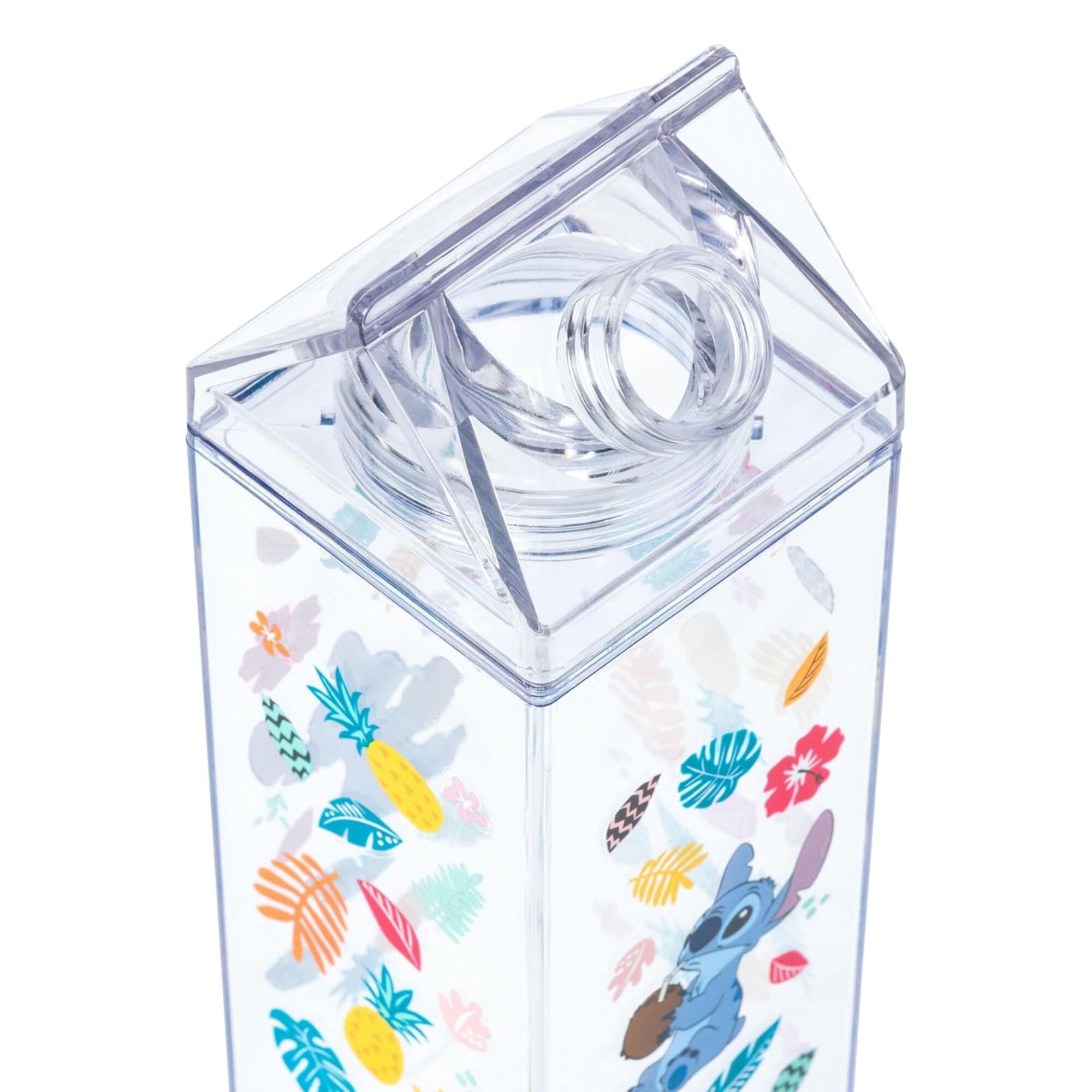 Disney Lilo & Stitch Tropical 16-Ounce Plastic Milk Carton Bottle