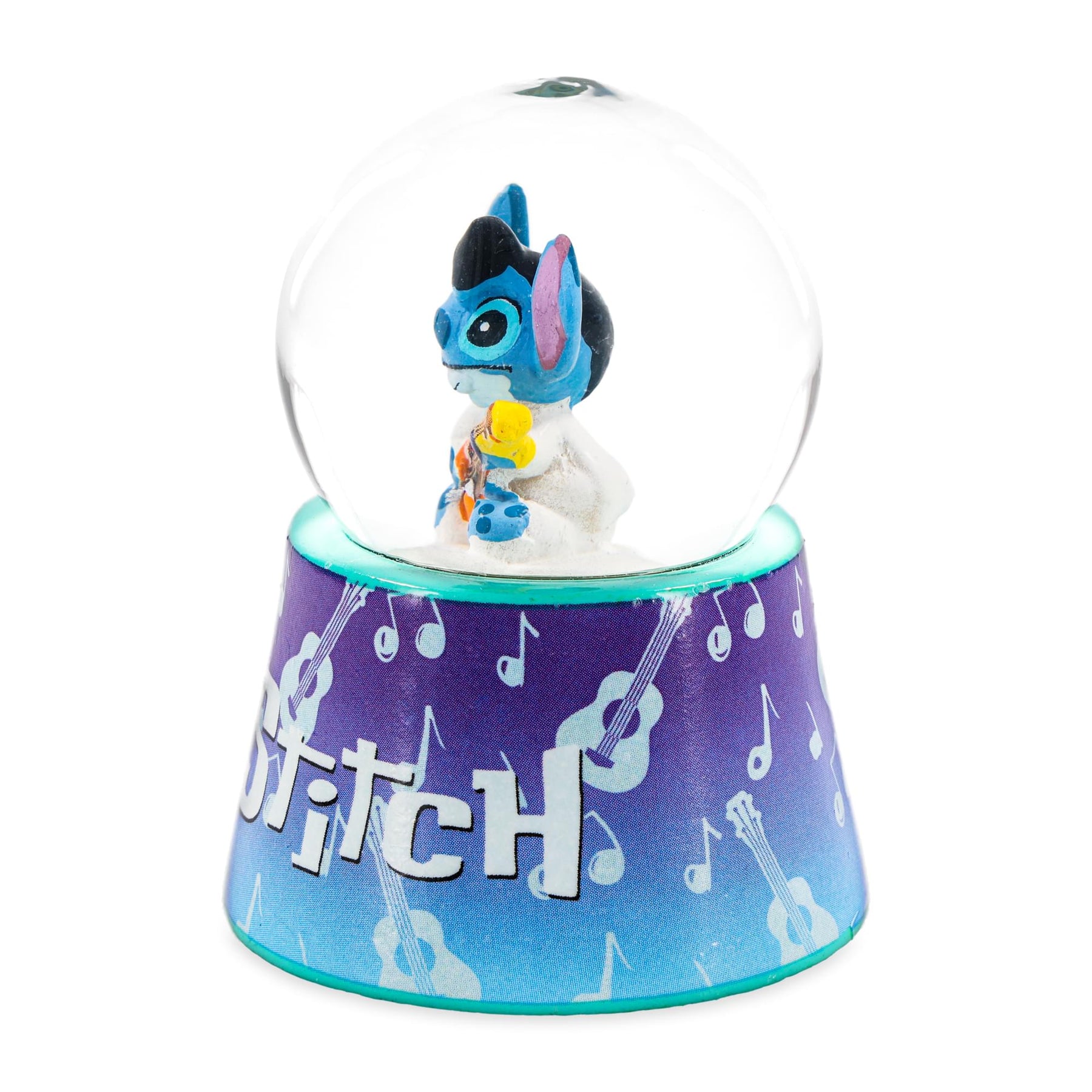Disney Lilo & Stitch Elvis Stitch 3-Inch Mini Light-Up Snow Globe
