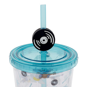 Disney Lilo & Stitch Elvis Stitch 24-Ounce Carnival Cup With Straw Topper Charm