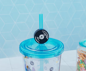 Disney Lilo & Stitch Elvis Stitch 24-Ounce Carnival Cup With Straw Topper Charm