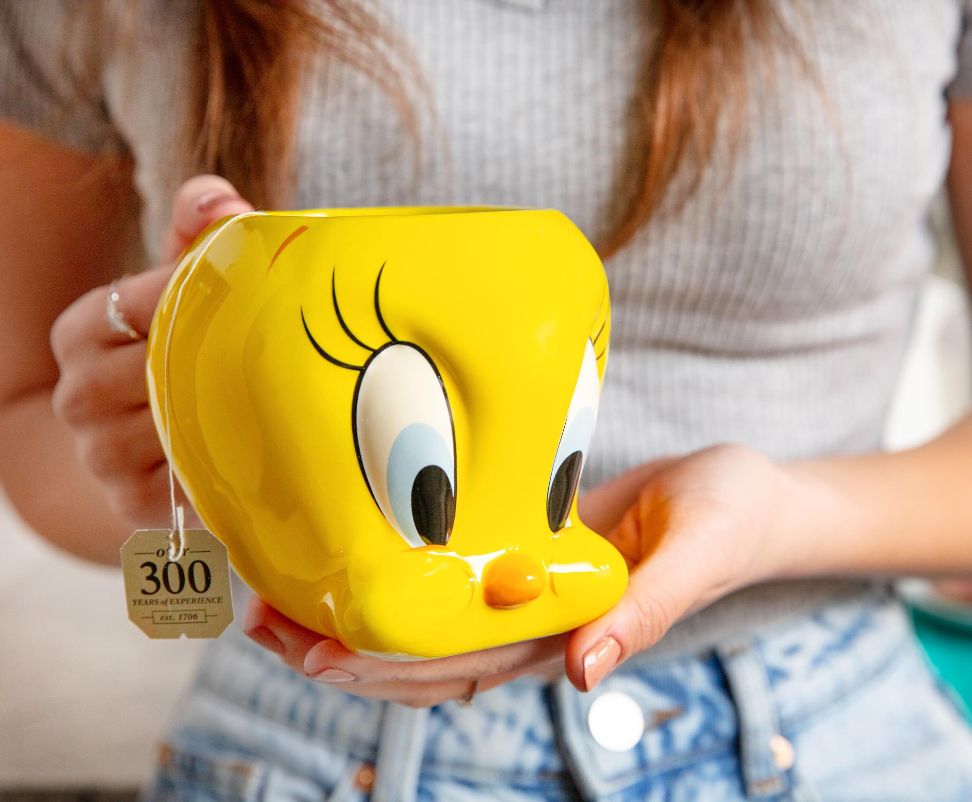 Looney Toons Tweety Bird 3D Sculpted Ceramic Mug | Holds 20 Ounces