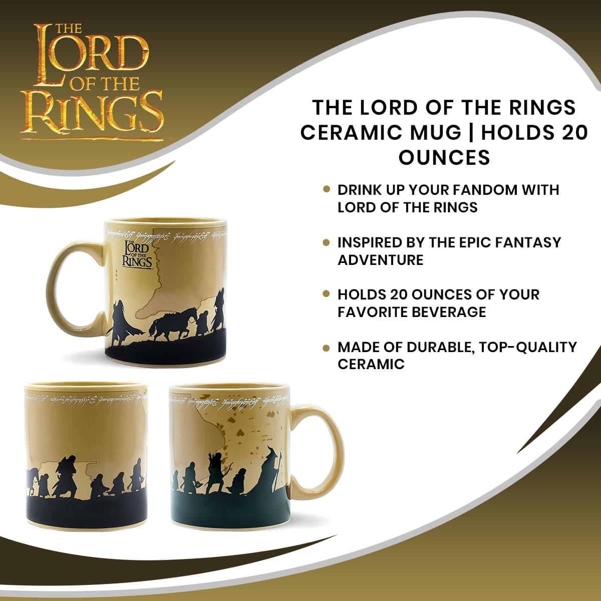 The Lord of the Rings Ceramic Mug | Holds 20 Ounces